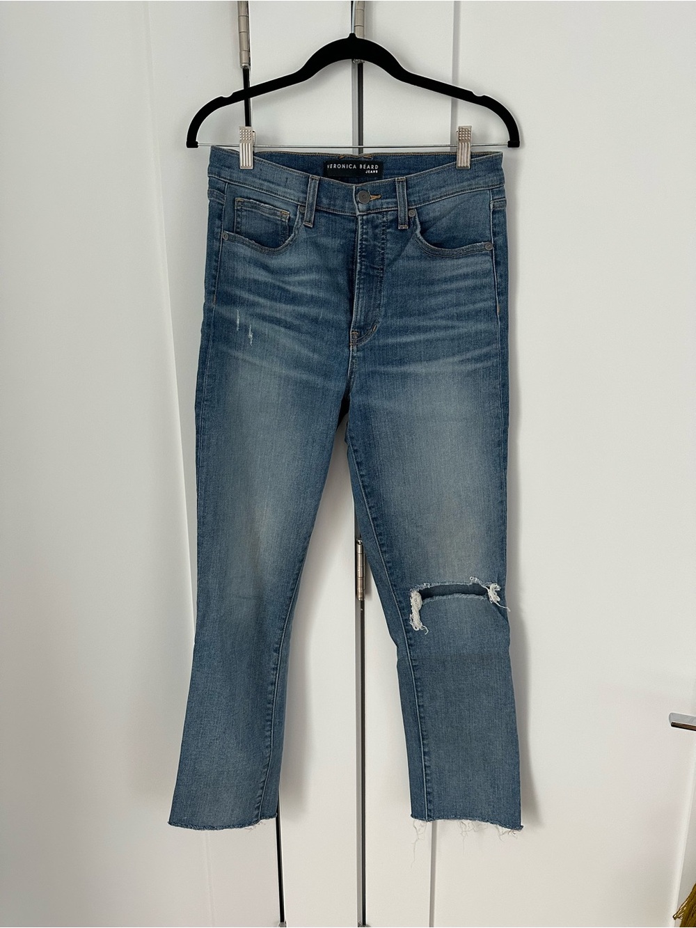 Veronica Beard Ryleigh Straight High Waist Jeans 29